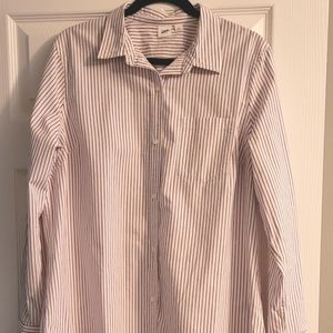 Stripped button down women shirt